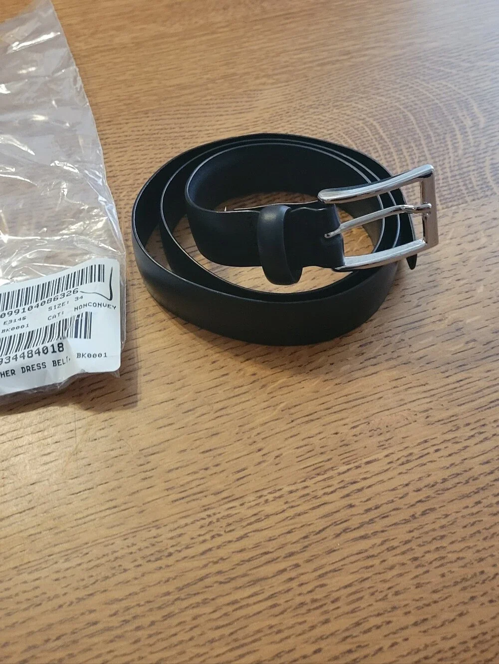 J. Crew Italian Leather Dress Belt - black